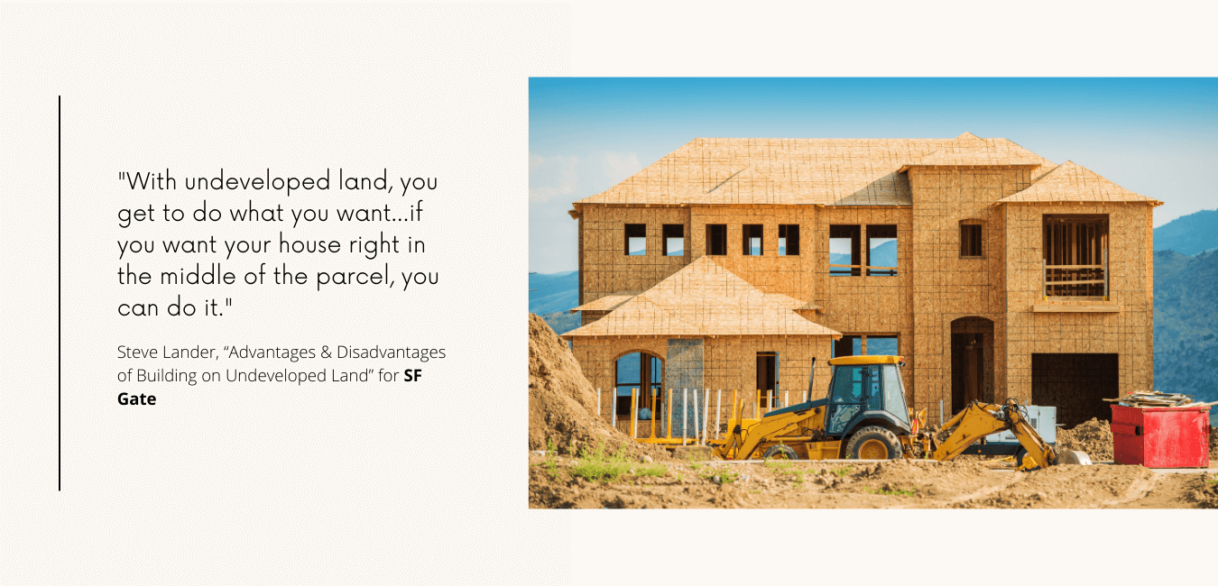 Building in a Subdivision vs. Building on Undeveloped Vacant Land